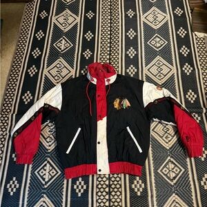 NHL Chicago Blackhawks starter/pro player team jacket awesome look size L